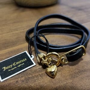 *NWT* Juicy Couture leather wrap bracelet